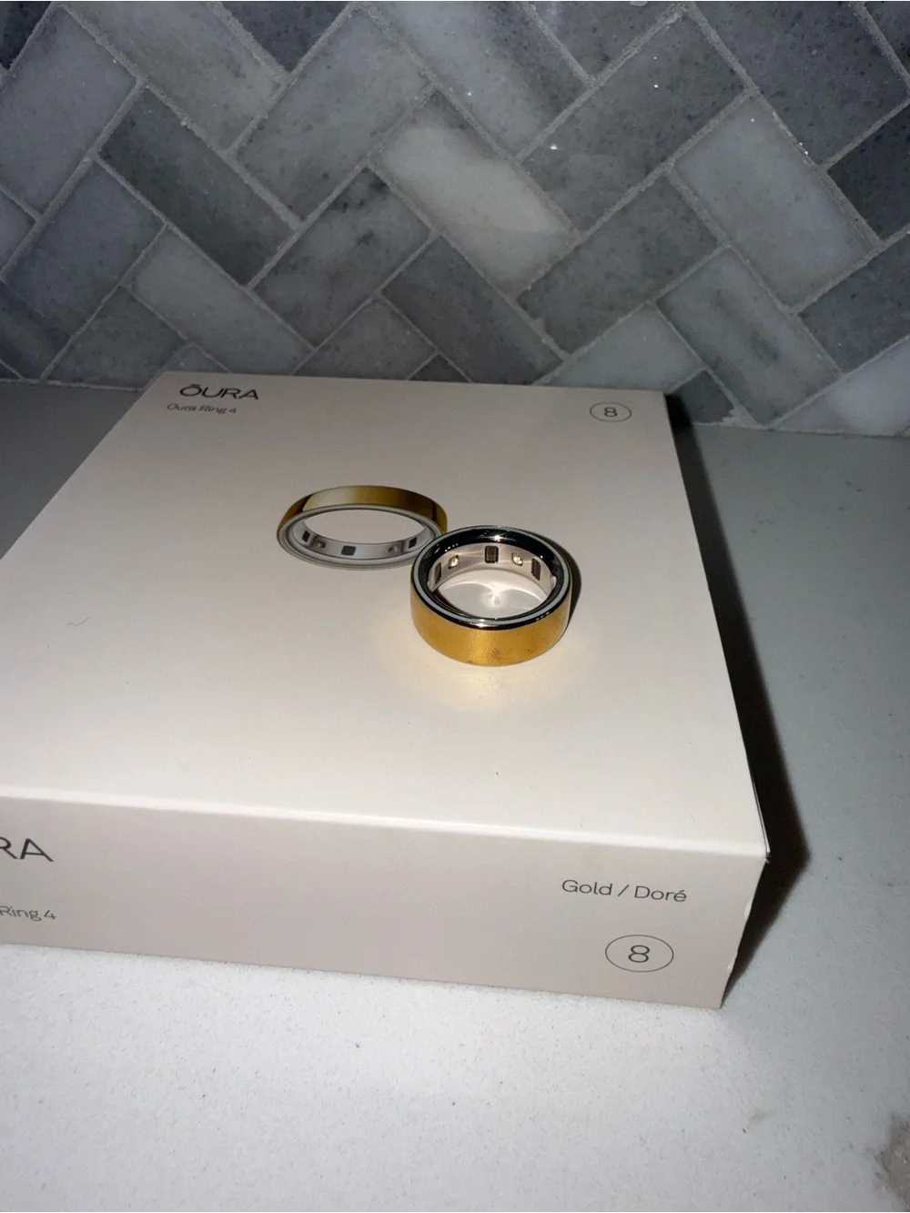 Oura Ring 4 Gold and Silver Two-Tone Smart Ring
